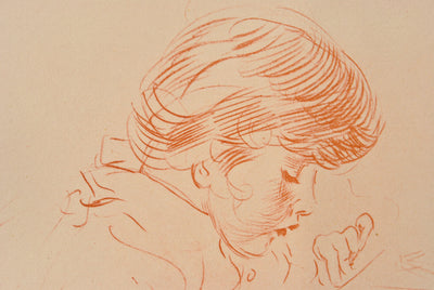 Paul César HELLEU : Croquis d'enfant, Héliogravure originale (photo de détail 3) - Crédit photo : Galerie Art.Paris