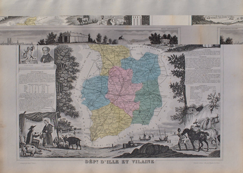 Victor LEVASSEUR : France, Carte ancienne d&