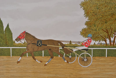 Vincent HADDELSEY : Le jockey, Lithographie originale (photo de détail 5) - Crédit photo : Galerie Art.Paris