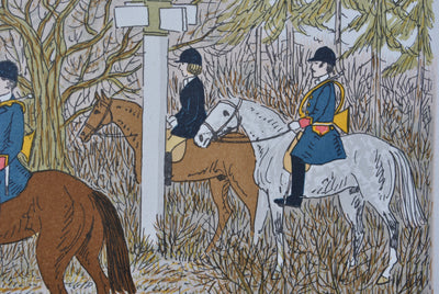 Vincent HADDELSEY : La chasse à courre, Lithographie originale (photo de détail 8) - Crédit photo : Galerie Art.Paris