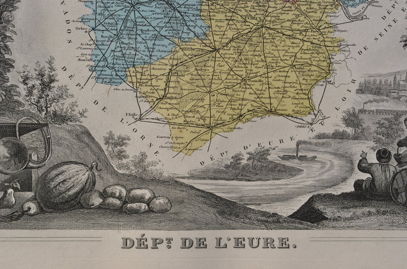 Victor LEVASSEUR : France, Carte ancienne de l&