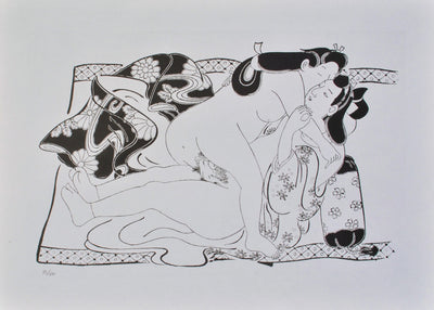 Sugimura JIHEI : Le grand amou, Lithographie originale (vue générale) - Crédit photo : Galerie Art.Paris