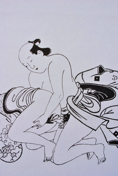 Hishikawa MORONOBU : Plaisir du voyageur, Lithographie originale (photo de détail 5) - Crédit photo : Galerie Art.Paris