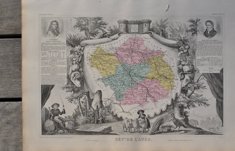 Victor LEVASSEUR : France, Carte ancienne de l&