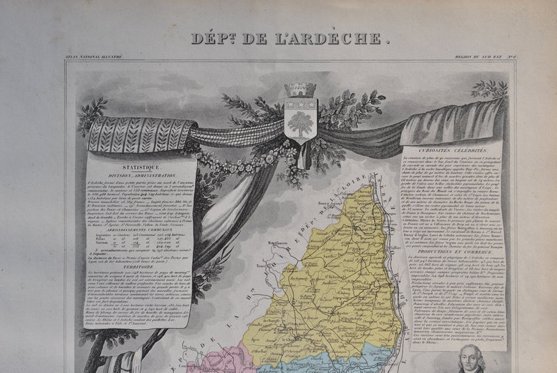 Victor LEVASSEUR : France, Carte ancienne de l&