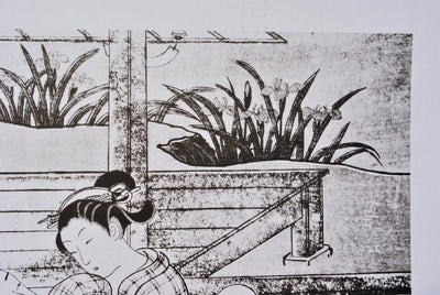 Suzuki HARUNOBU : Plaisir au jardi, Lithographie originale (photo de détail 7) - Crédit photo : Galerie Art.Paris