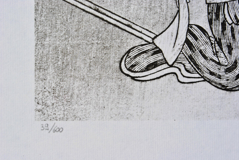 Suzuki HARUNOBU : La voyeus, Lithographie originale (photo de détail 3) - Crédit photo : Galerie Art.Paris