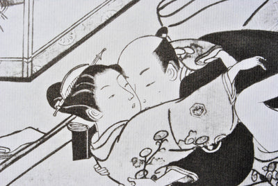 Suzuki HARUNOBU : L'amant de rêv, Lithographie originale (photo de détail 6) - Crédit photo : Galerie Art.Paris