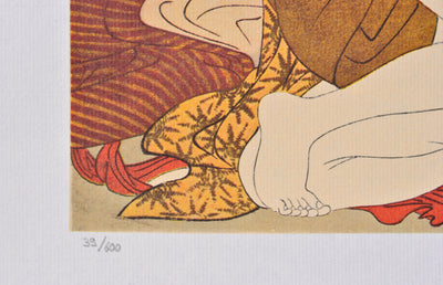 Kitagawa UTAMARO : Le voeu exauc, Lithographie originale (photo de détail 3) - Crédit photo : Galerie Art.Paris