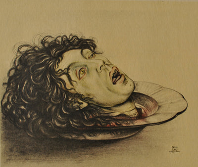 Walter SAUER : Saint Jean Baptiste, Gravure originale (photo de détail 2) - Crédit photo : Galerie Art.Paris