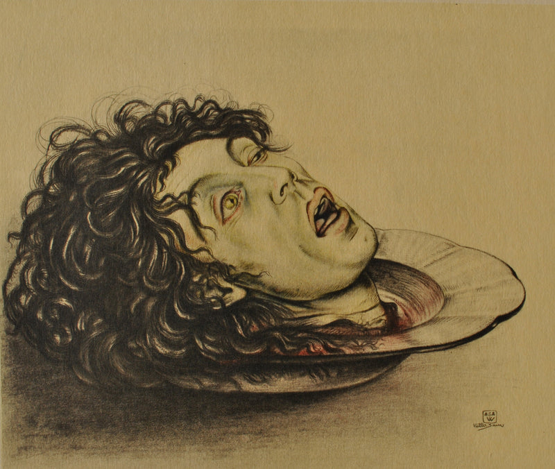 Walter SAUER : Saint Jean Baptiste, Gravure originale (photo de détail 2) - Crédit photo : Galerie Art.Paris