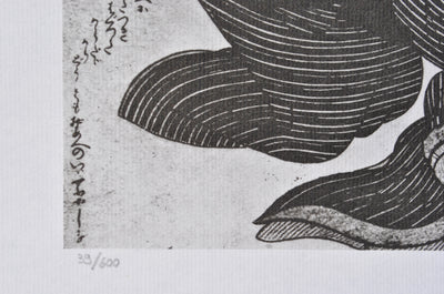 Kitagawa UTAMARO : Le client de passag, Lithographie originale (photo de détail 3) - Crédit photo : Galerie Art.Paris