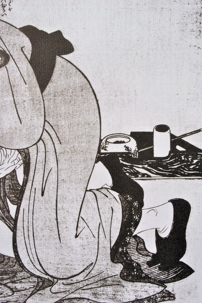 Kitagawa UTAMARO : Le client de passag, Lithographie originale (photo de détail 7) - Crédit photo : Galerie Art.Paris