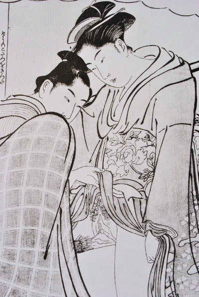 Kitagawa UTAMARO : Geisha en robe longu, Lithographie originale (photo de détail 6) - Crédit photo : Galerie Art.Paris