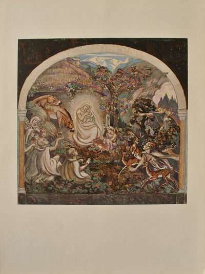 Walter SAUER : L'adoration des Bergers, Gravure originale (vue générale) - Crédit photo : Galerie Art.Paris