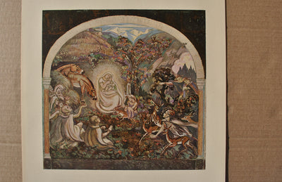 Walter SAUER : L'adoration des Bergers, Gravure originale (photo de détail 2) - Crédit photo : Galerie Art.Paris