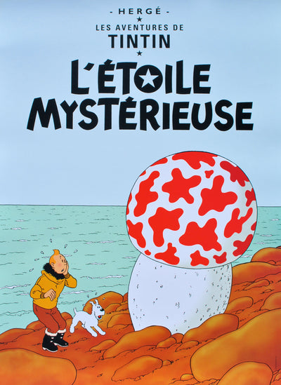  HERGE : Tintin - L'étoile mystérieuse, Affiche originale (vue générale) - Crédit photo : Galerie Art.Paris