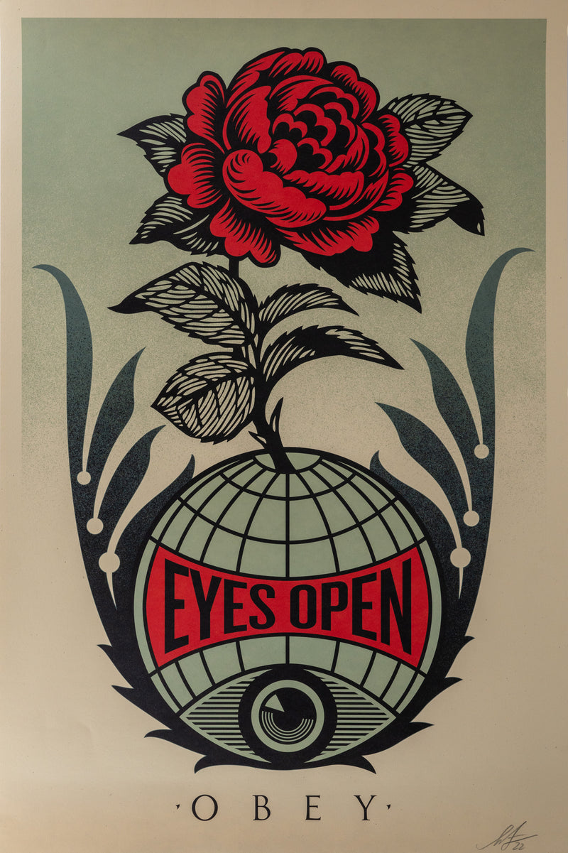 Shepard FAIREY : Big Brother : Eyes open, Sérigraphie originale (photo de détail 5) - Crédit photo : Galerie Art.Paris