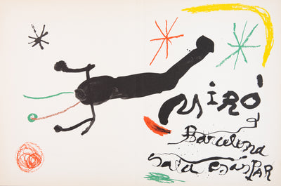 Joan MIRO : Composition surréalist, Lithographie originale (vue générale) - Crédit photo : Galerie Art.Paris