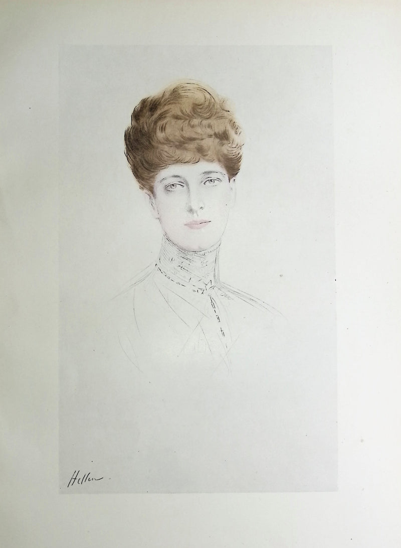 Paul César HELLEU : La reine Alexandra, Héliogravure originale (photo de détail 4) - Crédit photo : Galerie Art.Paris