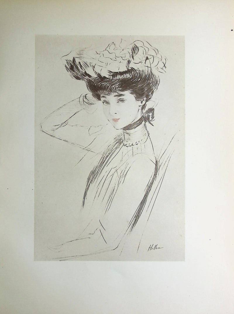 Paul César HELLEU : la duchesse de Marlborough, Héliogravure originale (vue générale) - Crédit photo : Galerie Art.Paris