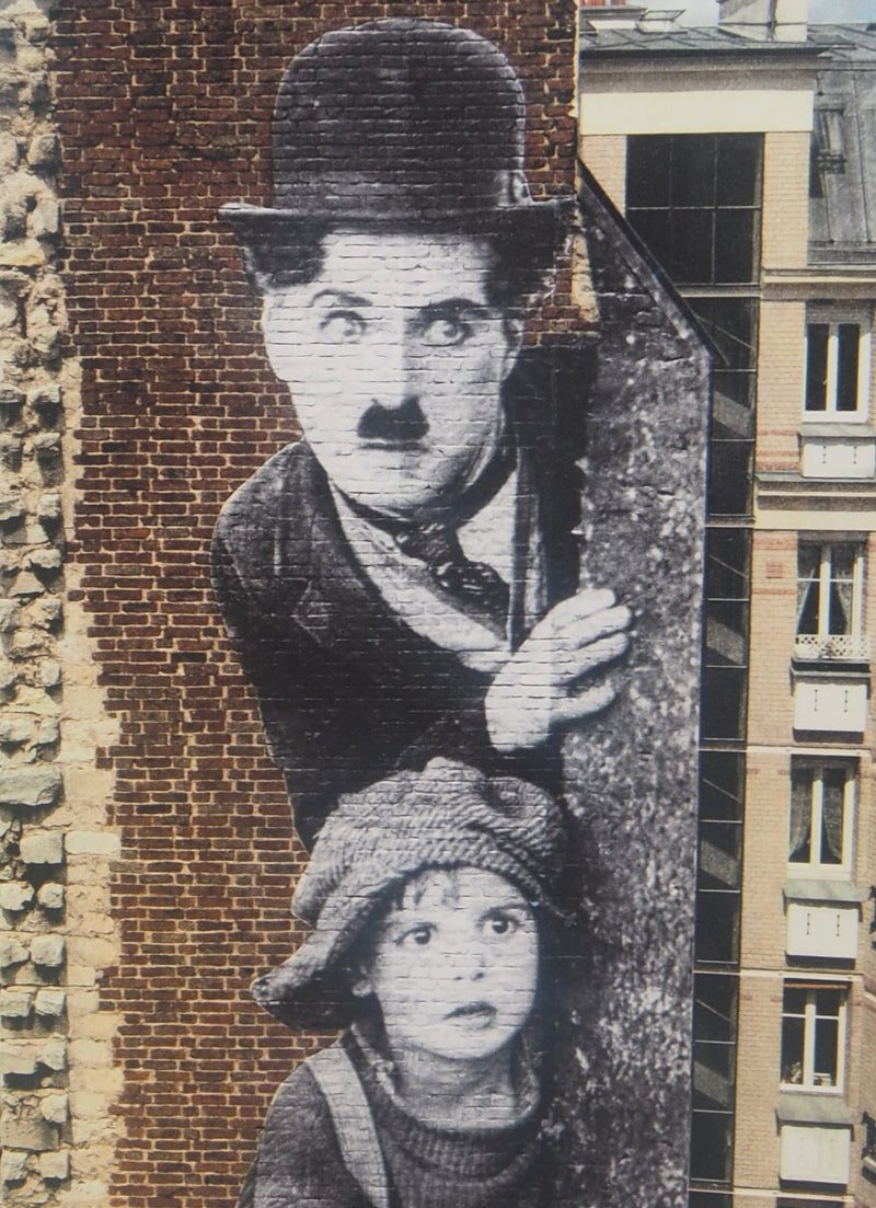  JR : Chaplin, le Kid (Unframed), Lithographie originale (photo de détail 6) - Crédit photo : Galerie Art.Paris