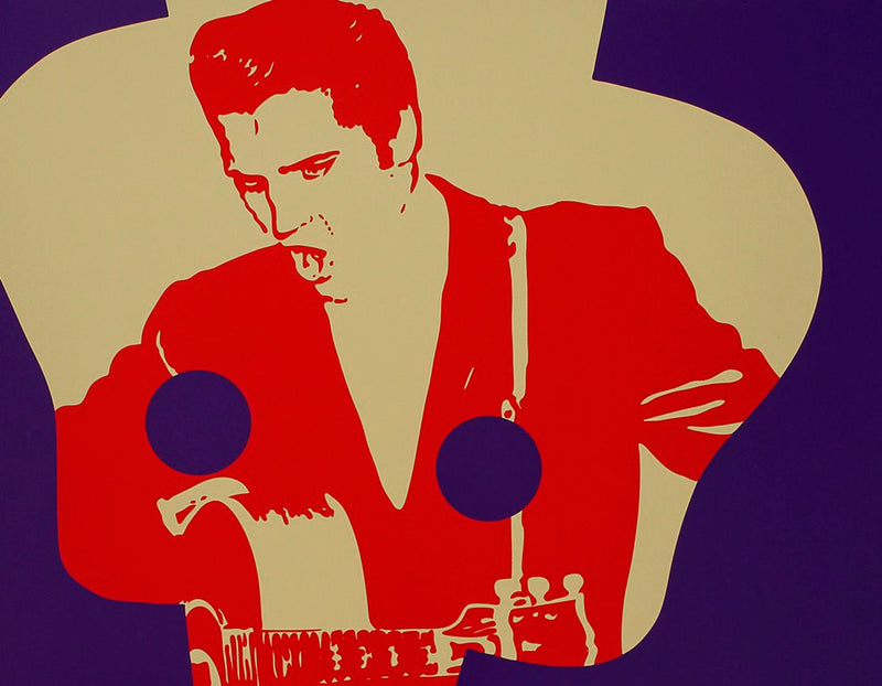 Ivan MESSAC : My Generation : The King, Elvis Presley, Sérigraphie originale (photo de détail 3) - Crédit photo : Galerie Art.Paris