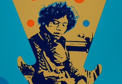 Ivan MESSAC : My Generation : Jimmy Hendrix, Sérigraphie originale (photo de détail 2) - Crédit photo : Galerie Art.Paris