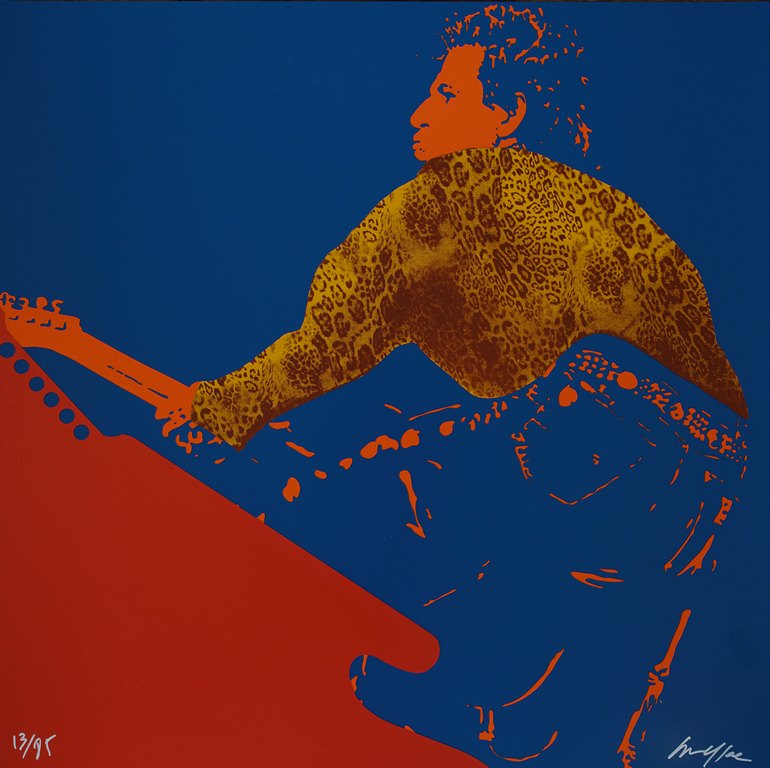 Ivan MESSAC : My Generation : The Rolling Stones, Keith Richards, Sérigraphie originale (vue générale) - Crédit photo : Galerie Art.Paris