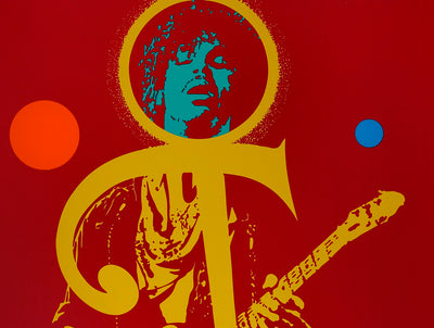 Ivan MESSAC : My Generation : Prince, The Love Symbol, Sérigraphie originale (photo de détail 2) - Crédit photo : Galerie Art.Paris