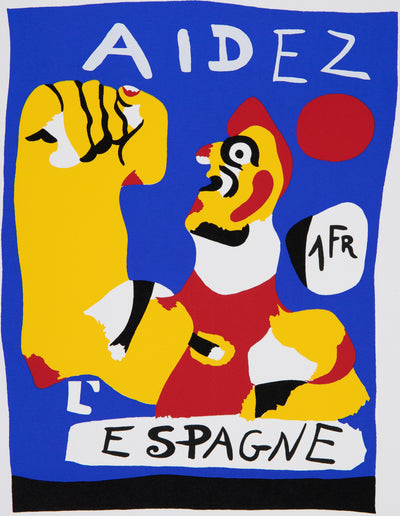 Joan MIRO : Cartel aide à l'Espagn, Sérigraphie originale (photo de détail 3) - Crédit photo : Galerie Art.Paris