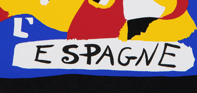 Joan MIRO : Cartel aide à l'Espagn, Sérigraphie originale (photo de détail 5) - Crédit photo : Galerie Art.Paris