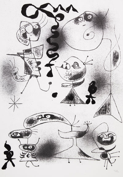 Joan MIRO : Barcelona, la fête, oeuvre originale (photo de détail 3) - Crédit photo : Galerie Art.Paris