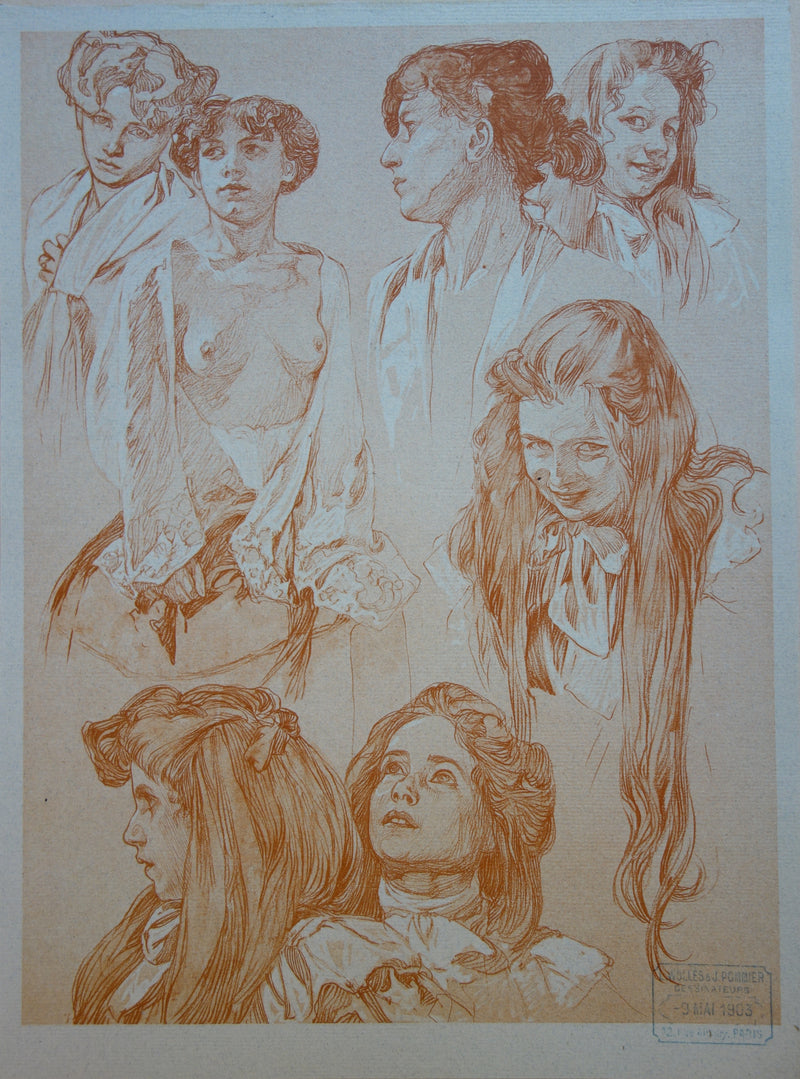 Alphonse MUCHA : Etude d&