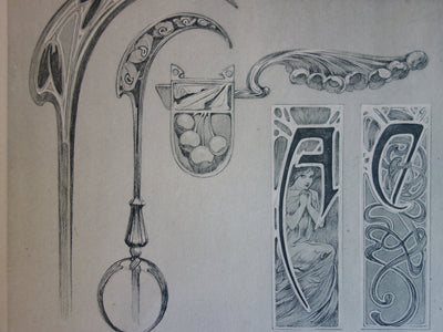 Alphonse MUCHA : Personnification du Printemps, Lithographie originale