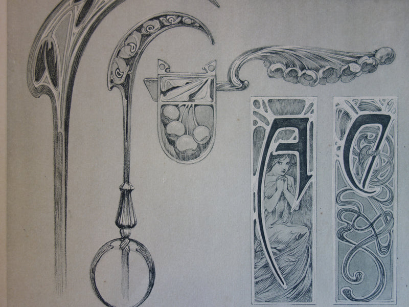 Alphonse MUCHA : Personnification du Printemps, Lithographie originale