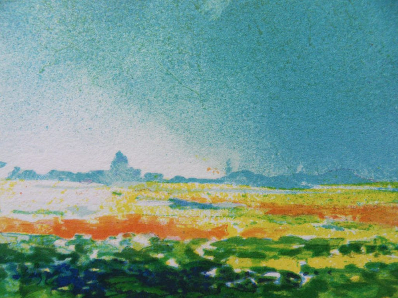 BT Claude MANOUKIAN, Landschaften der Normandie, 2 signierte Lithographien