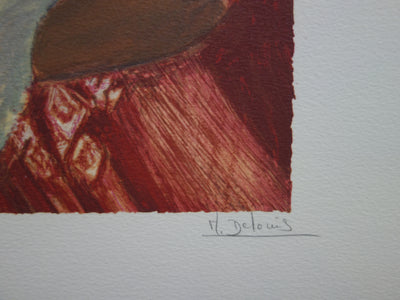 BT Nancy DELOUIS: Little Girl's Dream, Original signierte Lithographie