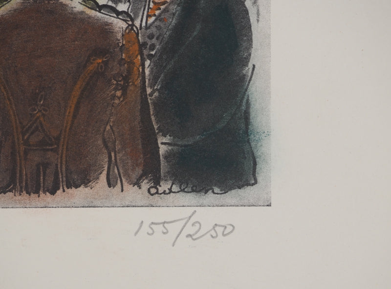 Michel ADLEN : Dans les coulisses du cirque, Lithographie originale (photo de détail 6) - Crédit photo : Galerie Art.Paris