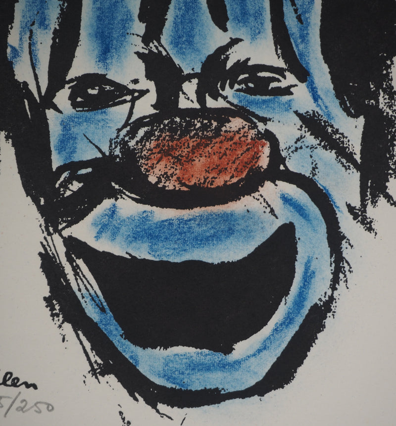 Michel ADLEN : clown rieur, Lithographie originale (photo de détail 4) - Crédit photo : Galerie Art.Paris