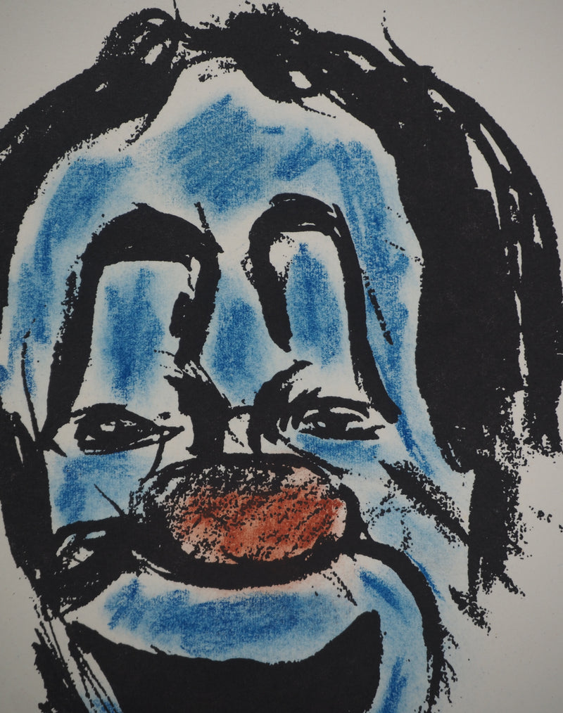 Michel ADLEN : clown rieur, Lithographie originale (photo de détail 5) - Crédit photo : Galerie Art.Paris
