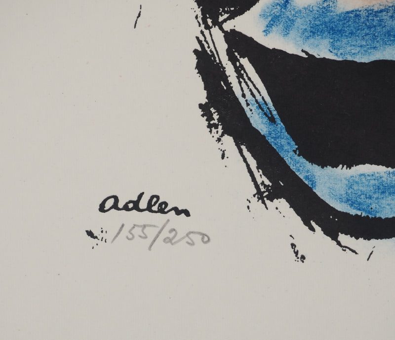 Michel ADLEN : clown rieur, Lithographie originale (photo de détail 2) - Crédit photo : Galerie Art.Paris