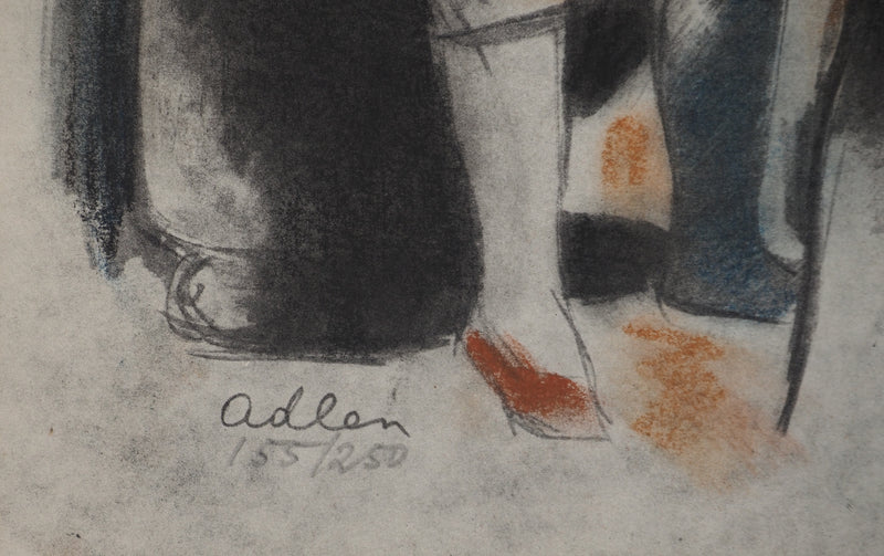 Michel ADLEN : La famille Fratellini, Lithographie originale (photo de détail 2) - Crédit photo : Galerie Art.Paris