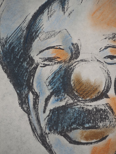 Michel ADLEN : Tête de clown, Lithographie originale (photo de détail 5) - Crédit photo : Galerie Art.Paris