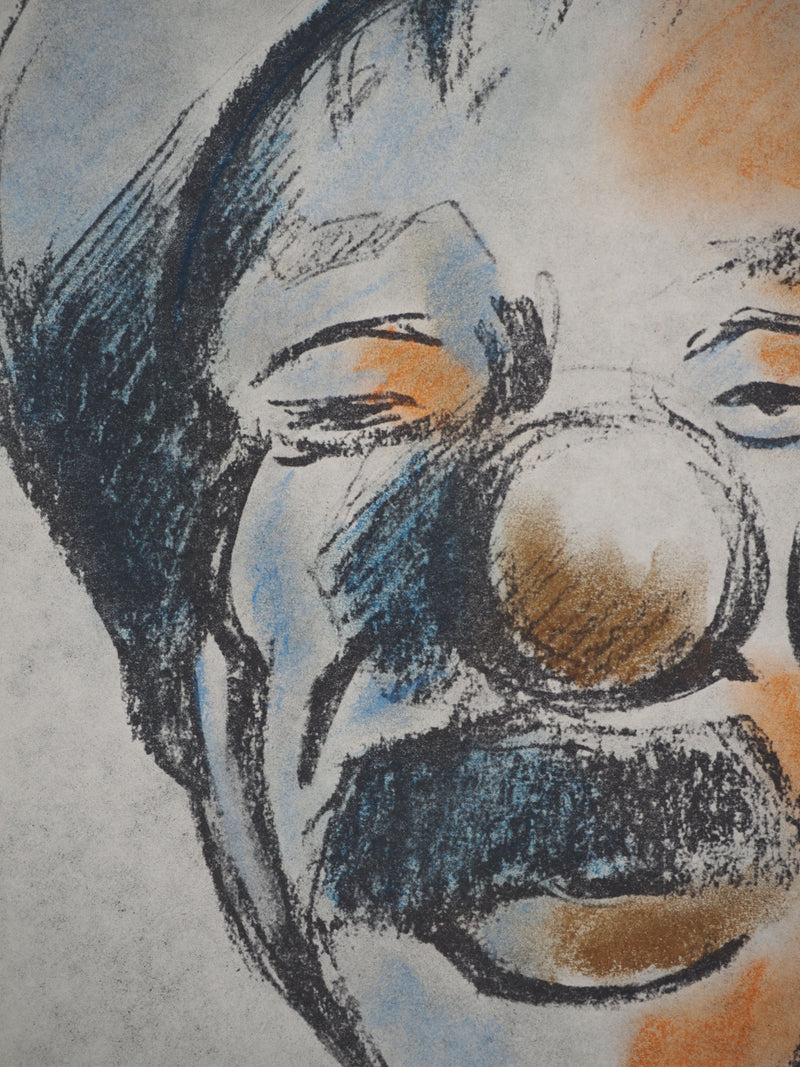 Michel ADLEN : Tête de clown, Lithographie originale (photo de détail 5) - Crédit photo : Galerie Art.Paris