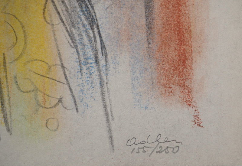 Michel ADLEN : Pipo le clown jongleur, Lithographie originale (photo de détail 2) - Crédit photo : Galerie Art.Paris