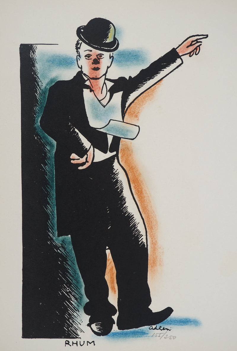 Michel ADLEN : Clown danseur, Lithographie originale (photo de détail 3) - Crédit photo : Galerie Art.Paris