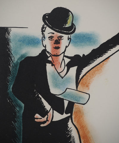 Michel ADLEN : Clown danseur, Lithographie originale (photo de détail 4) - Crédit photo : Galerie Art.Paris