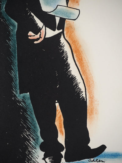 Michel ADLEN : Clown danseur, Lithographie originale (photo de détail 5) - Crédit photo : Galerie Art.Paris