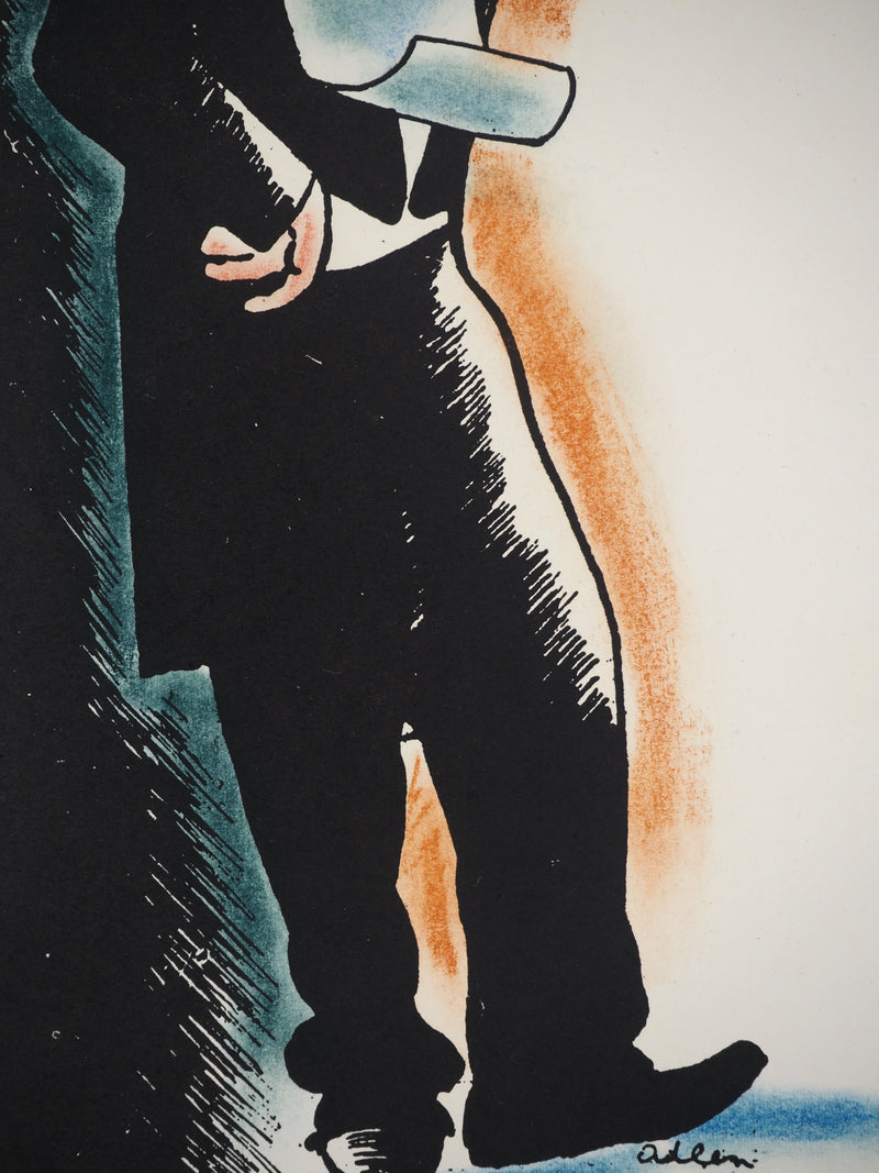 Michel ADLEN : Clown danseur, Lithographie originale (photo de détail 5) - Crédit photo : Galerie Art.Paris